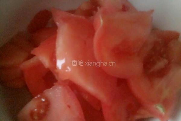 西红柿白菜炒馒头的做法图解3