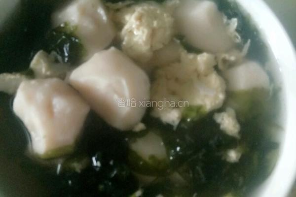 紫菜丸子鸡蛋汤的做法图解4