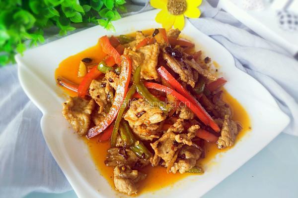甜椒炒肉