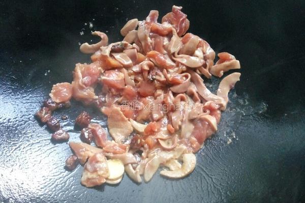 猪腰炒麦豆的做法图解4