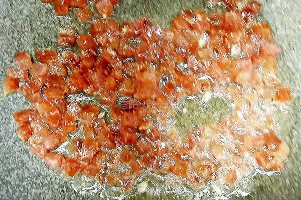 腊肠鸡蛋炒饭的做法图解4