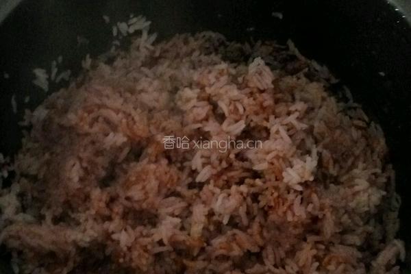红米大米饭的做法图解3