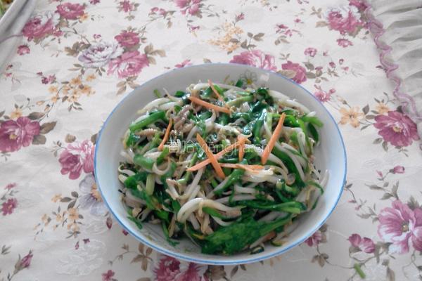 合菜（绿豆芽韭菜）的做法图解6