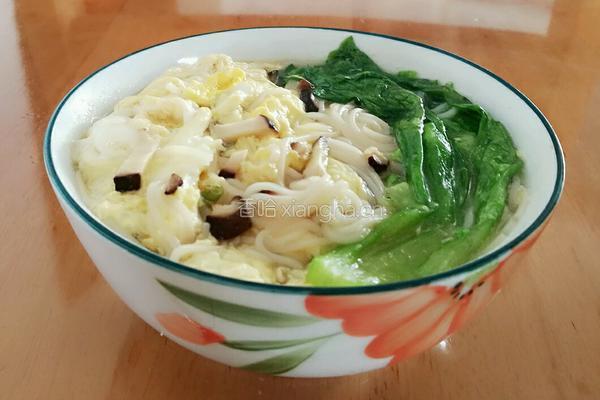 青菜香菇鸡蛋面（宝宝辅食）的做法图解10