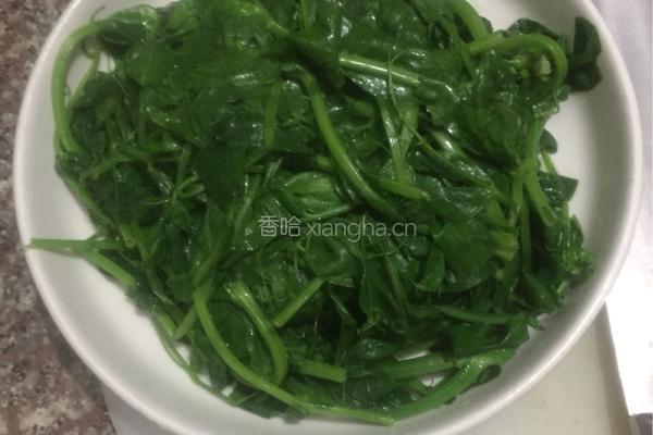 金华扒豆苗的做法图解2