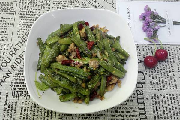 干煸肉末豆角的做法图解13