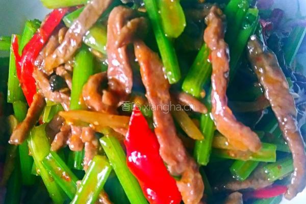 芹菜牛肉丝的做法图解9