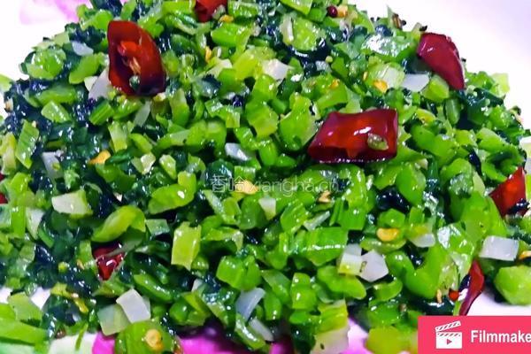 炝炒辣菜的做法图解8