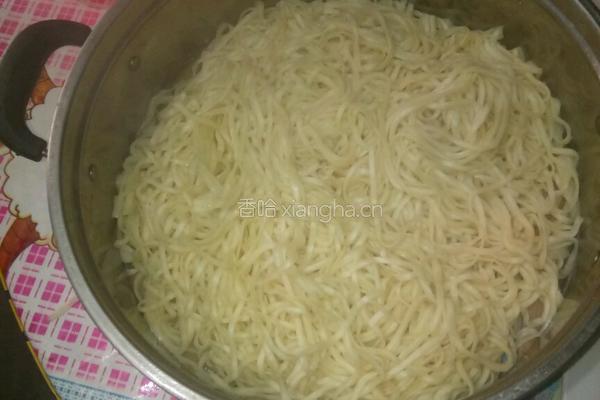 扁豆焖面的做法图解4