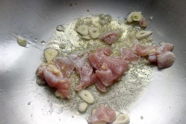 油菜粉坨炒肉的做法图解5