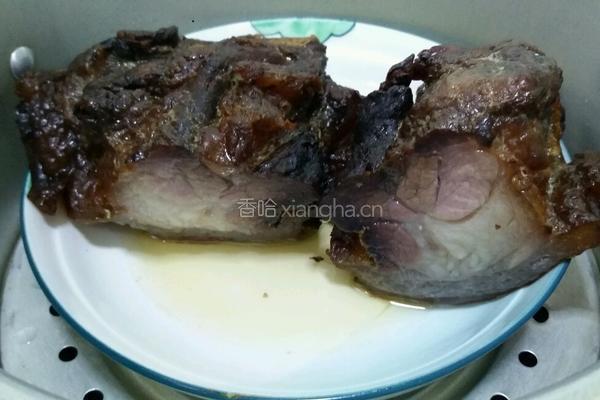 蒸自制腊肉的做法图解2