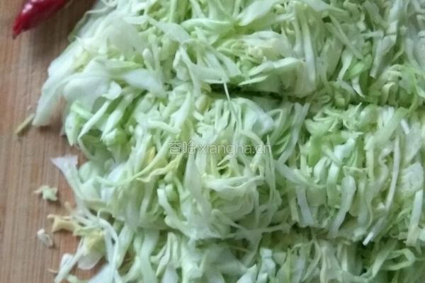 冷拌包菜的做法图解1