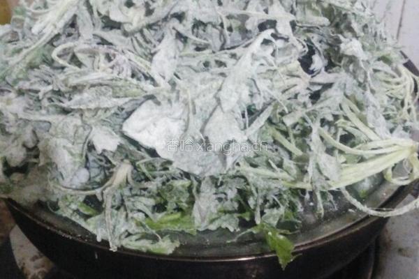 蒸荠菜的做法图解3