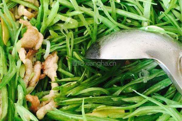肉丝扁豆的做法图解4
