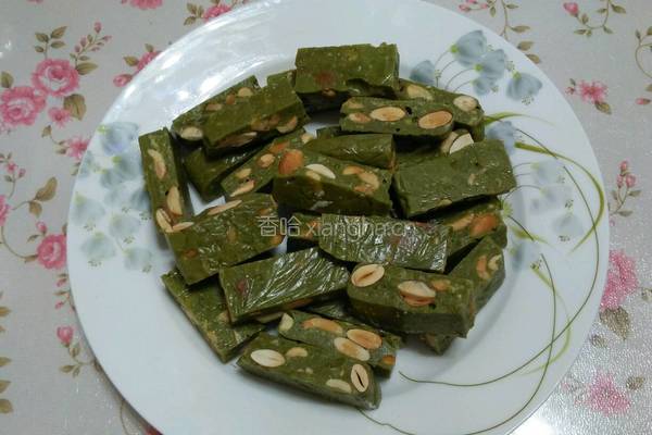 抹茶味坚果牛轧糖