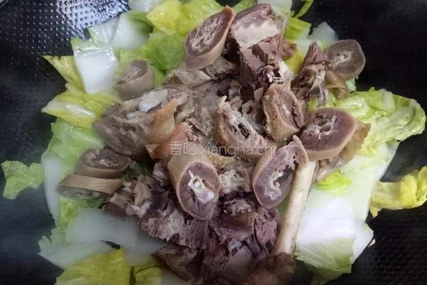盐水鹅白菜粉丝煲的做法图解5