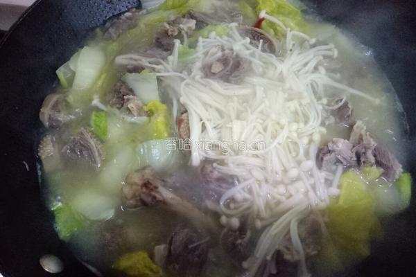 盐水鹅白菜粉丝煲的做法图解9