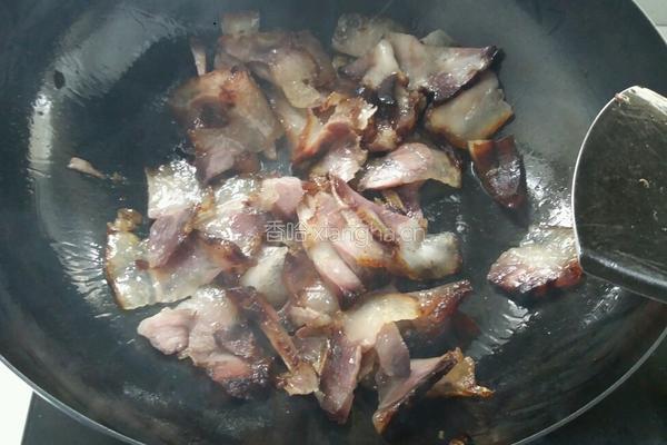 荷兰豆炒风干肉的做法图解5