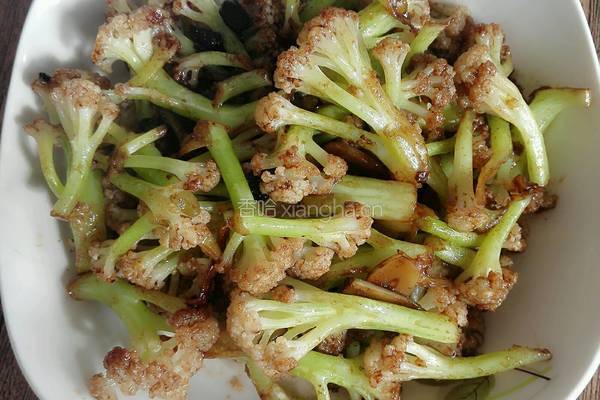 干煸豆豉菜花的做法图解7