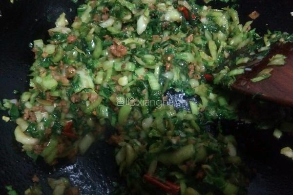 肉末小白菜的做法图解9