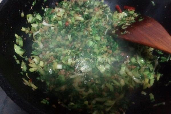 肉末小白菜的做法图解10