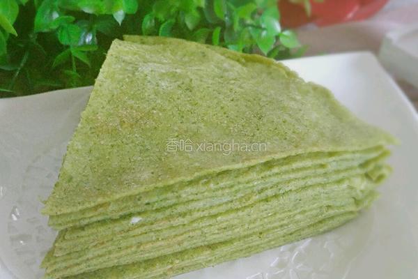 菠菜煎饼的做法图解4