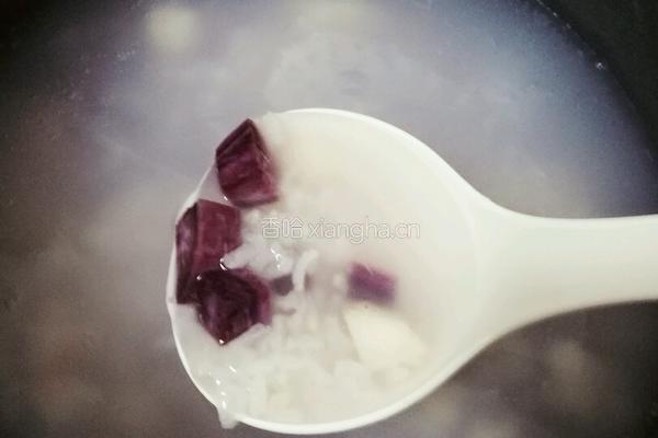 紫薯山药粥的做法图解4