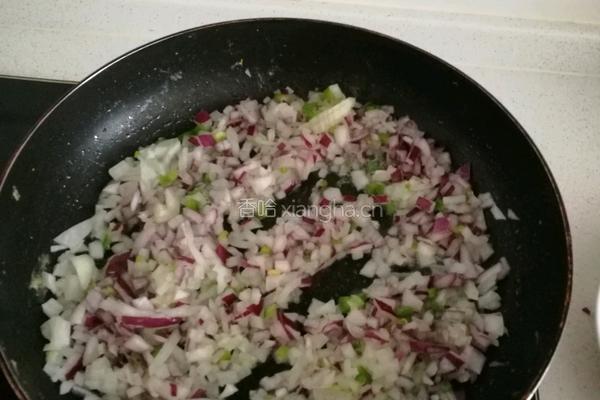 蔬菜蛋炒饭的做法图解2