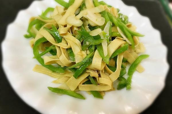 素炒豆腐皮的做法图解4