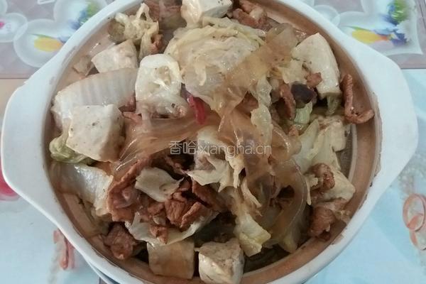 白菜粉条炖豆腐