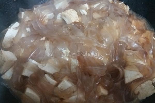 白菜粉条炖豆腐的做法图解9