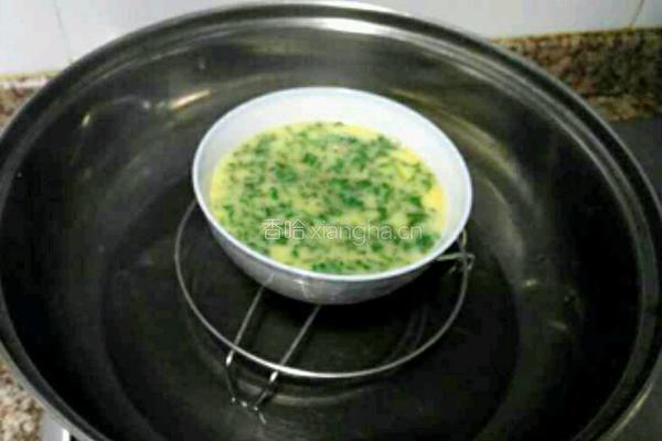 香茹鸡蛋羹的做法图解8