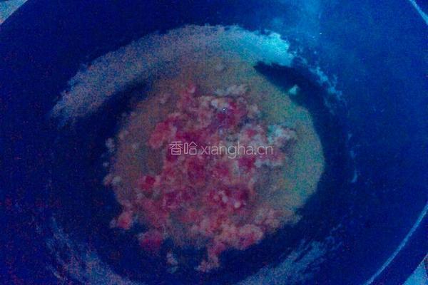 花式肉末淋白菜的做法图解3