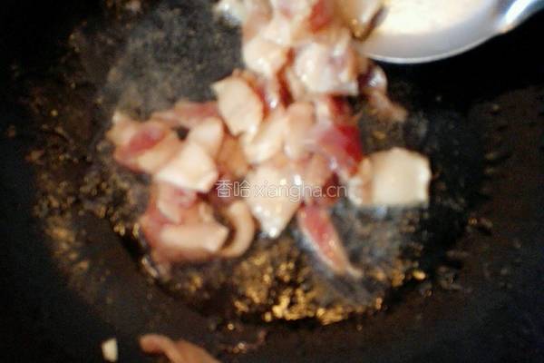 葱头炒五花肉的做法图解4