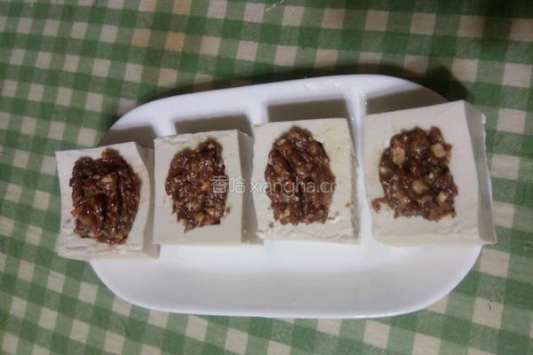 肉沫酿豆腐的做法图解4