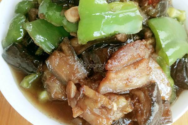 菜椒茄子炒肉片的做法图解11