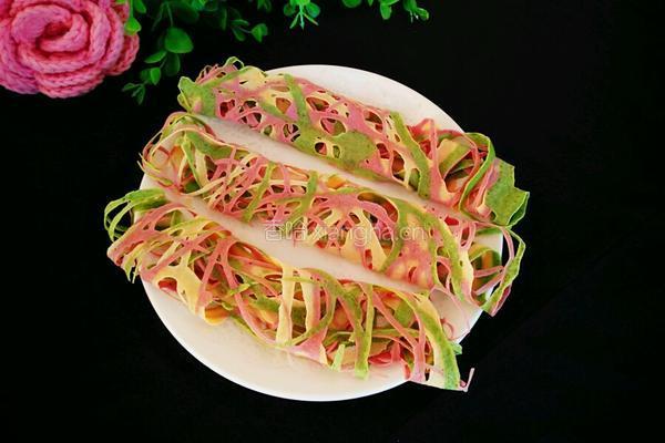 彩色鸟巢鸡蛋饼的做法图解7