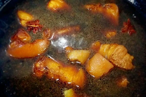 茨菰红烧肉的做法图解5