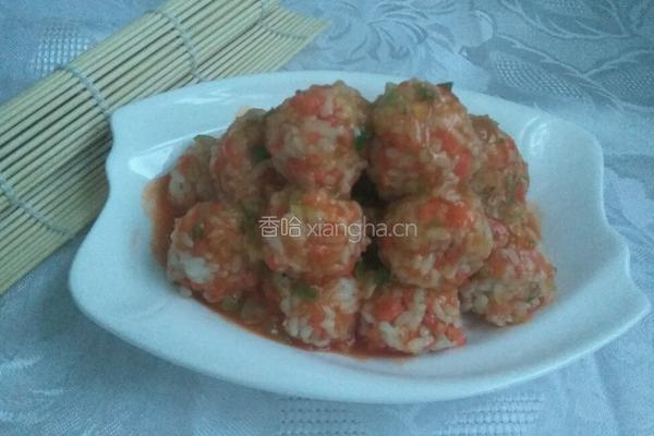 番茄沙司饭团的做法图解7