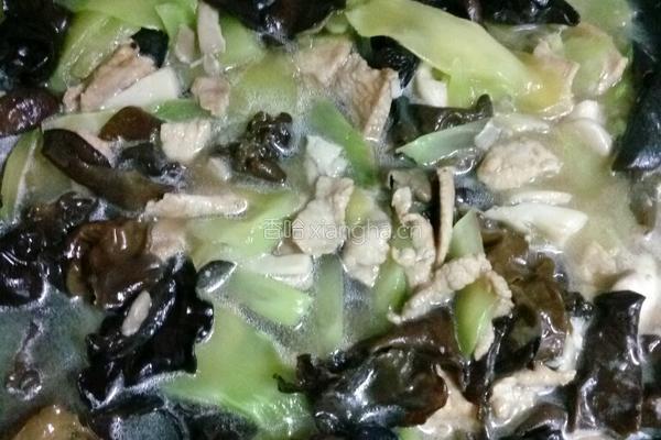 莴笋木耳的做法图解4