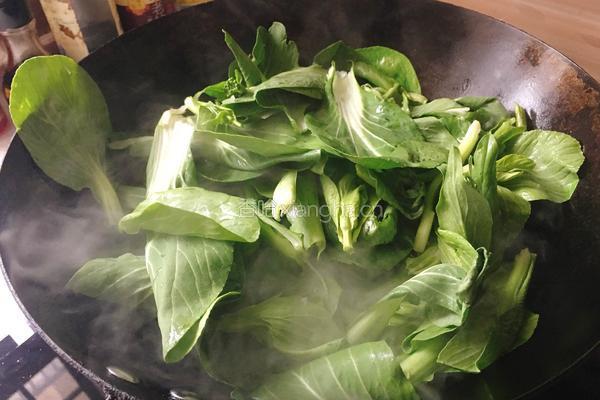 清炒菜心的做法图解4