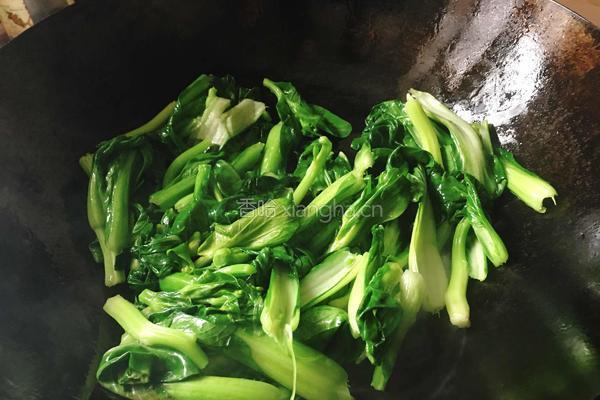 清炒菜心的做法图解5