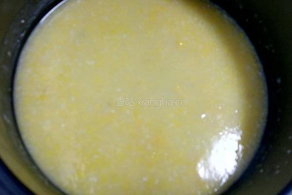 玉米渣红薯粥的做法图解7