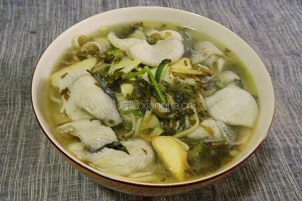 冬笋雪菜鱼片面的做法图解23