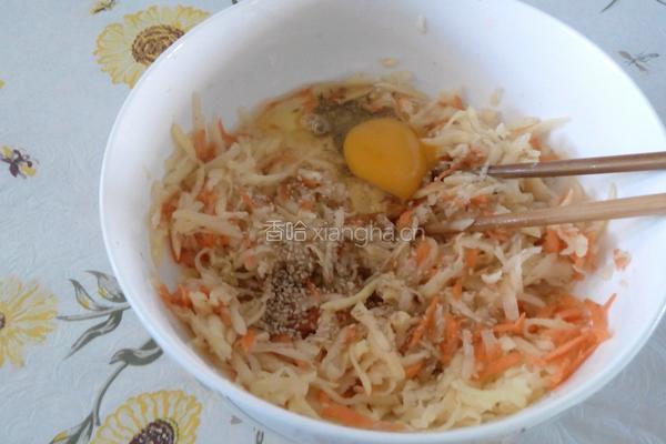 土豆丝丸子的做法图解3
