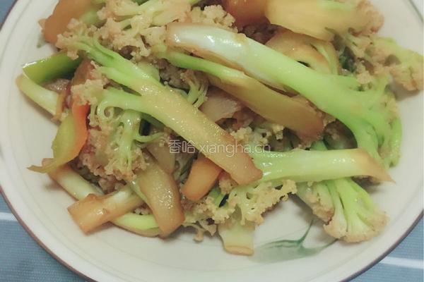干煸菜花的做法图解7