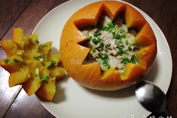 【南瓜蒸肉饼】的做法图解7