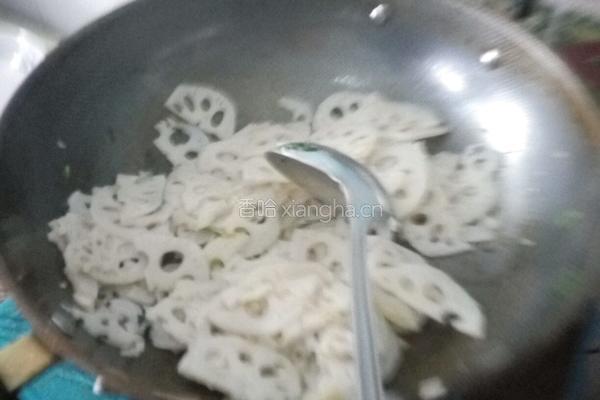 素炒藕片的做法图解4