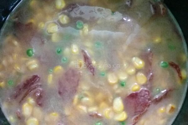 腊肠玉米麦豆饭（电压锅版）的做法图解4