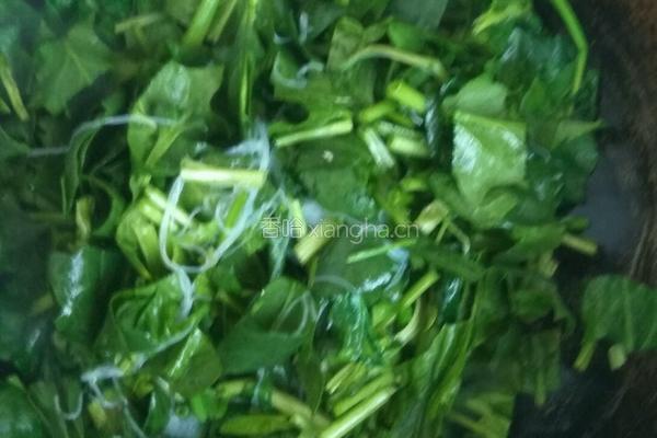 蒜蓉粉丝菠菜的做法图解3